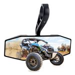 UTV Rear View Center Mirror,1.5"-2'' UTV Race Mirror with Adjustable Clamps for Polaris RZR 800 1000 S 900 XP Arctic Cat Wildcat Sport 2015-2018 General # 2881540