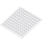 100 Pcs Clear Rubber Feet, nuoshen Adhesive Bumper Pads Sound Dampening Bumpers Self Stick Furniture Buffer Pads Transparent Silicone Pads for Furniture Glass Tables Door Protect