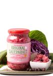 Bombucha Fermented Cabbage Sauerkraut 450gm | 100% Veg | Traditionally & Naturally Fermented | Raw & Unpasturized I No preservative I No artificial Flavoring I No Vinegar I Healthy Food I Enjoy as salad