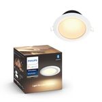 PHILIPS HUE 10.5 Watts Garnea Downlight (Cutout Size: 150mm; Luminaire: 160 x 65 mm, White Ambience), abs Plastic