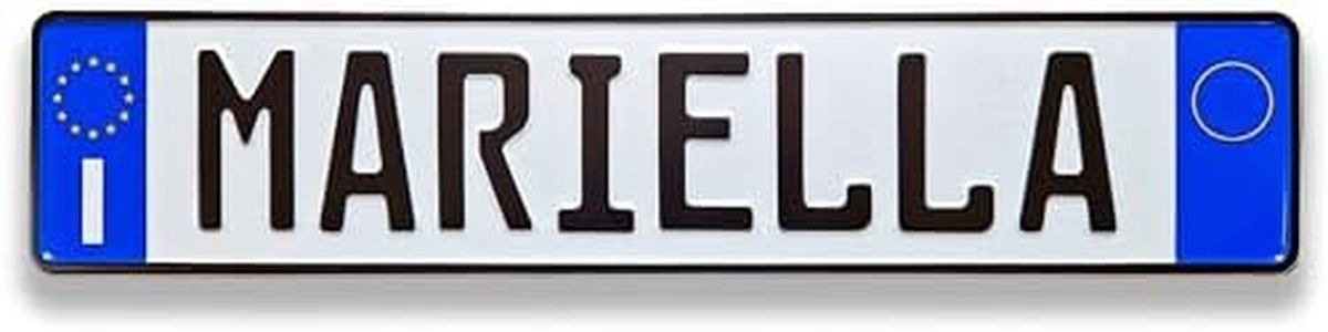 Targa personalizzabile con design simile a una targa d'auto, un regalo perfetto per giovani e anziani.