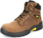 OUXX Work Boots for Men, Steel Toe & Non-Slip Rubber Safety Shoes, PORON XRD, ASTM F2413-18 I/75 C/75 SD(Black, OX1601, US 12)