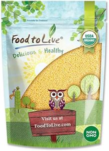 Food to Live Organic Hulled Millet, 3 Pounds — Whole Grain Seeds, Non-GMO, Kosher, Raw, Bulk, Product of the USA