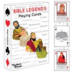 Kulture Games Playing Cards: Bible Legends - Diverse Bible Characters, Stories & Encouraging Bible Verses - Trivia Card Game - Christian Cards for Family Game Night - Christian Gifts