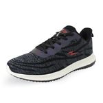 ATHCO Men's Ontario Black Running Shoes_8 UK (ATHST-17)