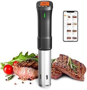 2.4G WIFI Sous Vide Cooker INKBIRD Sous Vide Machine with APP Control, 1000 Watts Immersion Circulator with APP Recipes Timer Alarm Mobile Notification, 3D Water Fast Heating Ultra-Quiet