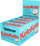 Keto Keto Bars 12 x 50g Keto Snacks Weight Loss | Keto Diet, Sugar Free Snack, Meal Replacement Bar | Healthy Snacks, Low Carb Food | Low Calorie, Vegan Food, Breakfast Bar (Coconut Cashew)