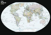 National Geographic Maps: World Contemporary Wall Map - Compact - 23.25 x 16 in - Art Quality Print