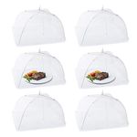 Homealexa Food Covers Food Net, 17 Inch Large Food Covers Mesh Pop Up, Cake Fruit Cover Food Umbrellas Domes for Outdoors Parties, Picnics BBQs, Screen Tents, Reusable