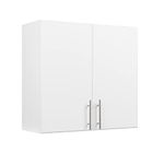 Prepac Elite 32" Wall Cabinet, White Storage Cabinet, Bathroom Cabinet, Pantry Cabinet with 1 Adjustable Shelf 12" D x 32" W x 30" H, WEW-3230