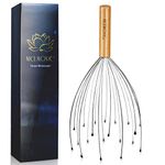 NICEMOVIC Scalp Massager with 20 Prong, Wooden Handheld Head Massager Scratcher Tingler Tools, Hair Scalp Scratcher for Deep Relaxation and Stress Relief, Stocking Fillers for Women/Men/Adults