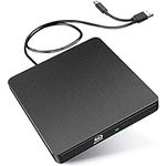 External Blu ray Drive Compatible with BD Drive Portable 3D Blu ray Burner with USB3.0 and Type-C Bluray for Win XP/8/10/11 MacOS for MacBook PC Blu-ray Drives