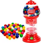 PlayO 7.5" Spiral Gumball Machine Toy - Spiral Style - Kids Twirling Style Candy Dispenser - Birthday Parties, Novelties, Party Favors & Supplies - Gumballs Included - Red