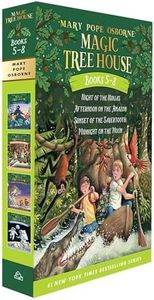 Magic Tree House Boxed Set, Books 5-8: Night of the Ninjas, Afternoon on the Amazon, Sunset of the Sabertooth, and Midnight on the Moon