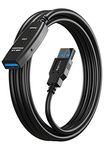 MutecPower 5m USB 3.0 male to female cable with extension chipset - USB Active Extension cable Repeater Cable - Black - 5 Meters