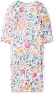 Little Sleepies Newborn Infant Gown, Soft Viscose from Bamboo Baby Gown for Newborn Girls & Boys Baby Clothes, Infant Sleeper, Tiny Blooms, Micropreemie/Preemie