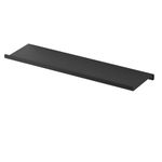 OrganizeMee Metal Floating Shelf for Wall for Decorative Wall, Long Wall Shelf, Nordic, Modern Design,for Living Room & Bedroom, Home Decor Items Plant Pot mounting 17 in:1 Year Warranty: Black SET1