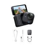 Insta360 GO Ultra Black-Small 4K Vlogging Camera, Hands-Free, POV Cam, 1/1.28" Sensor, 53g Lightweight, 156° FOV, 200 Min Battery Life, Magnetic Wearable Action Camera for Sports, Vlog