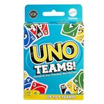 Mattel Games UNO Teams Card Game for Family Nights, Game Nights, Travel, Camping & Parties for Players 7 And Up In Up To Four Teams, With Cards Any Colorblind Player Can Use, HXT58