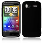 Amzer Soft Gel TPU Gloss Skin Case for HTC Sensation - Black