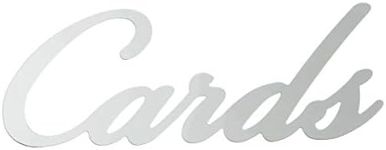 Darice SILVR Mirror Cards Script Wo