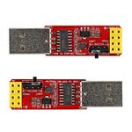 Stemedu 2PCS USB to ESP-01 Adapter, ESP8266 Wireless WiFi Module Wi-Fi CH340G, UART PORG, 4.5-5.5V, 115200 Baud Rate