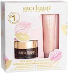 Sara Happ Let's Glow Lip Scrub & Shine Kit: Brown Sugar Lip Scrub + The Lip Slip One Luxe Gloss for Healthy Lips: Gently Exfoliate, Nourish and Hydrate Lips, 0.5 oz