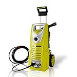 CHAKOR SLPRWAS46.5 Electric Pressure Washer Heavy Duty 1800PSI Manual Adjustable High Low Cold Water Sprayer System and Rolling Wheels-Power Wash Spray Clean Concrete Driveway Car Home, Yellow