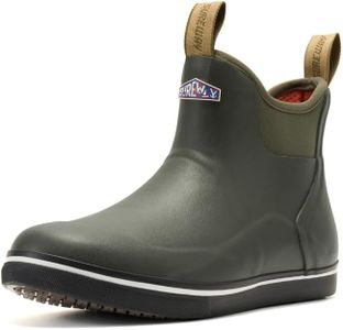 SUREWAY Men's Waterproof Ankle Deck Boots, All Mili/green, Size 11