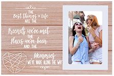 Best Friends Gift-Bestie Gift-the Best Thing in Life Are the Friends-Long Distance Friendship Gift-Birthday Gift-Christmas Gift-Travel Memories Gift-Wood Picture Frame Photo Frame for 6''×4'' Photo
