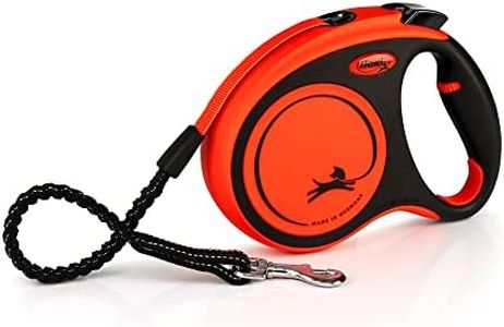 Flexi Xtreme Tape Orange & Black Medium 5m Retractable Dog Leash/Lead for dogs up to 35kgs/77lbs