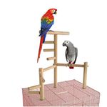 KSK Bird Cage Play Stand Toy Ladder Swing Parrot Perch Play Gym Playground Accessories Activity Center for Conure, Parakeets, Budgie, Cockatiels,Lovebirds,African Grey