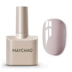 MAYCHAO 15ML Gel Nail Polish, Stone Beige Gel Nail Polish, Soak Off UV LED Gel Polish Nail Art Starter Manicure Salon DIY at Home, 0.5 OZ