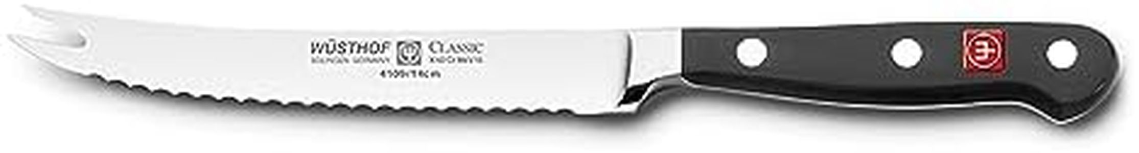 Wüsthof CLASSIC Tomato Knife, One Size, Black, Stainless Steel