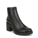 LifeStride Women's Remix Round Toe Ankle Boot, Black, 9 Wide