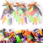 Palksky 220PCS Halloween Party Favors Bulk Toys, Halloween Gloves Stuffed Treats Non-Candy, Halloween Bags Fillers Goodies Toys, Halloween Gifts for School Classroom Prizes Party Decorations Supplies