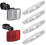 VICDUEKG 6 Pcs Bicycle Reflectors Front and Rear Kit Bike Wheel Spoke Reflectors Accessories, Mountain Bike Safety Warning Reflectors for Night Cycling, Handlebar, Seatpost