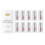 Fast Perm Lash Lift Kit with Perm Lotion & Setting Lotion Suitable for Salon & Home Use (Quantity: 2×5 Packs)