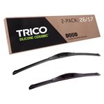 Trico Silicone Ceramic Automotive Replacement Windshield Wiper Blade, Ceramic Coated Silicone Super Premium All Weather includes 26 inch & 17 inch Beam blades (90-2617)