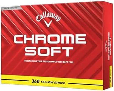 Callaway Golf Chrome Soft Golf Balls (360 Stripe (Yellow)