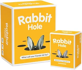 RABBIT HOLE Party Game + Expansion Set - The “What Will Your Friends Fall for?” Family Card Game - for Kids, Tweens, Teens, College Students, Adults, Fun Parties and Board Games Night with Your Group