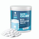 Water Tank Cleaning Tablets | Water Purification Chlorine Tablets for Tank 1 Tablet for 1000 Liters | 50 Tabs