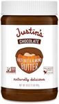 Justin's Chocolate Hazelnut and Almond Butter, Organic Cocoa, No Stir, Gluten-free, Responsibly Sourced, 16 Ounce (Pack of 1)