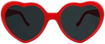 MIDEJACY Heart Shaped Sunglasses Fo