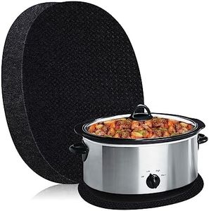 SIUDANGKA Heat Resistant Mat for Crockpot Slow Cooker with Appliance Slider Function, 2 Pack Countertop Protector for Crock Pot Slow Cookers, Crock-Pot 3-10 Quart, Hamilton Beach Slow Cooker