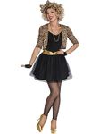 amscan 9906468 Adult Ladies 80's Pop Star 80s Music Madonna Wild Child Fancy Dress Costume (UK Size 12-14)