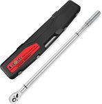 Leolee Torque Wrench 3/4-Inch Drive, 100-650 Ft-Lb/135.5-880.8Nm, Industrial Adjustable Torque Wrench Set with Torque ±3% Accuracy, Precision Mechanic Tools for Oil Rigs, Trucks & Off-Road Equipment