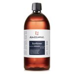 Naissance Organic Sunflower Oil (No. 253) - 900ml - Certified Organic and Vegan - Hydrating and Moisturising Oil for Skin, Massage, Cosmetics