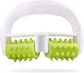 MURLIEN Cellulite Massager, Anti Cellulite Massage Roller for Muscle Soreness and Remove Cellulite, Body Roller Brush for Shoulder, Arms, Buttocks, Back, Abdomen, Legs and Calves – Green/White