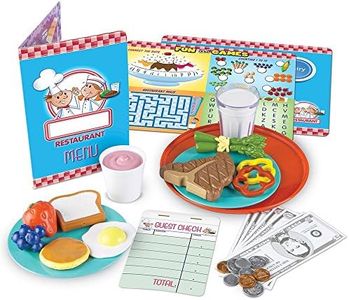 Learning Resources Serve It Up! Play Restaurant, Pretend Restaurant Set, 36 Pieces, Ages 3+